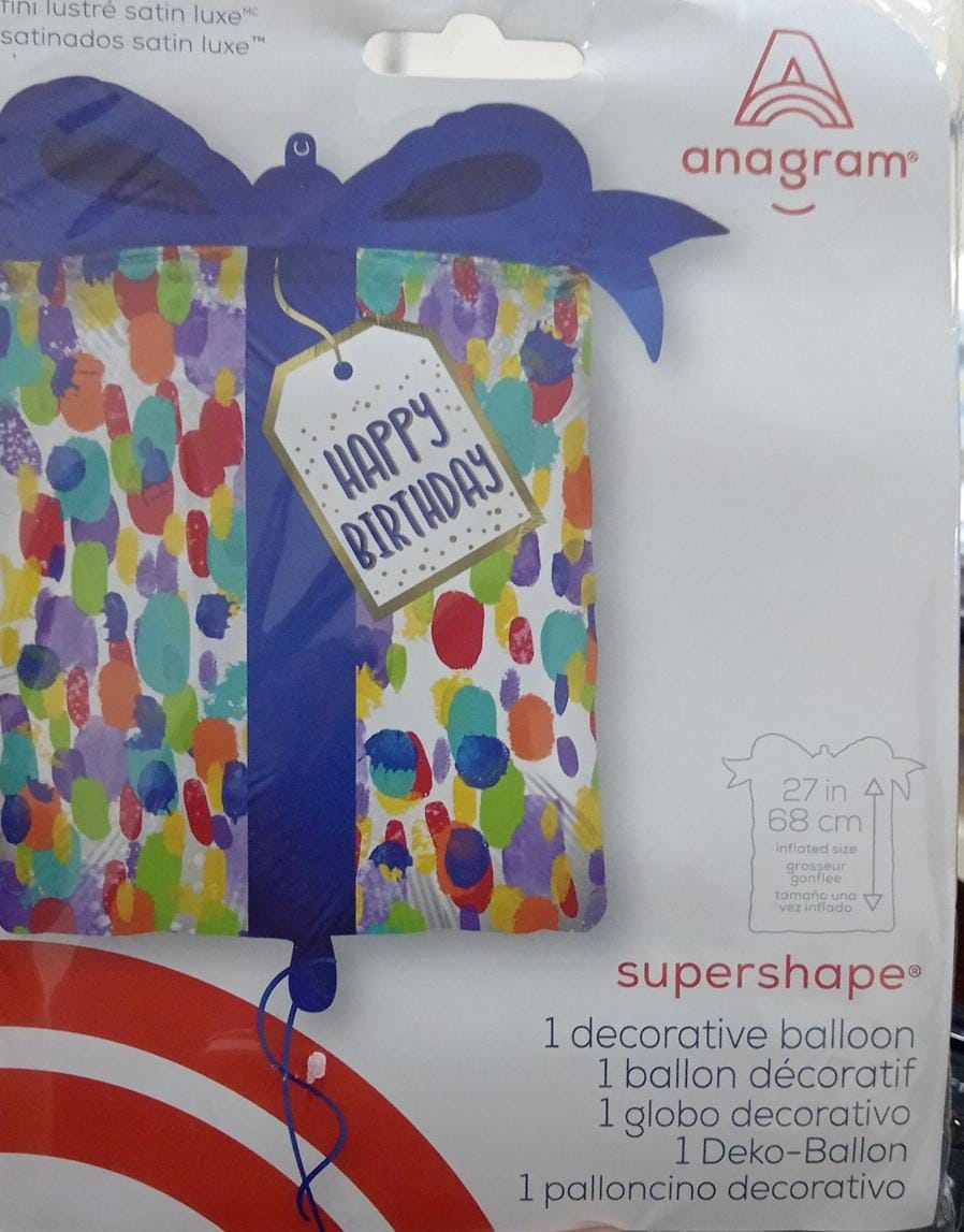 GLOBOS SUPERSHAPE REGALO HBD