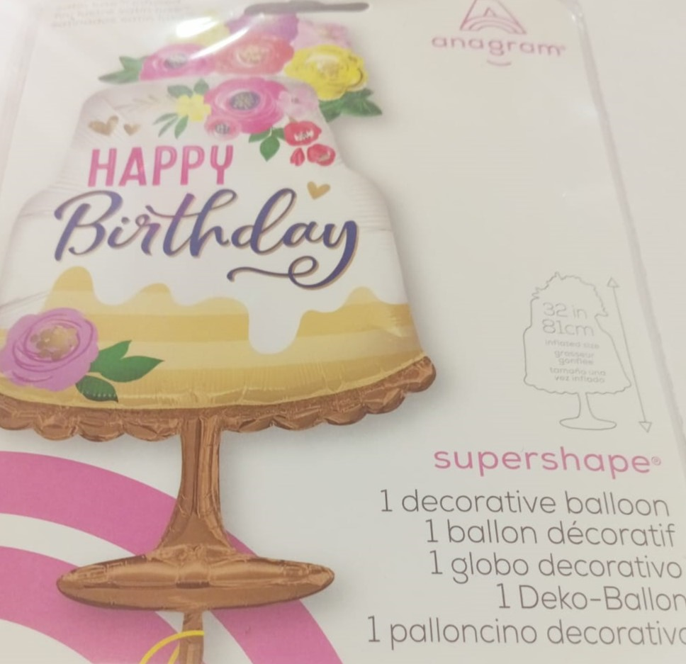 GLOBOS SUPERSHAPE BISCOCHO HBD