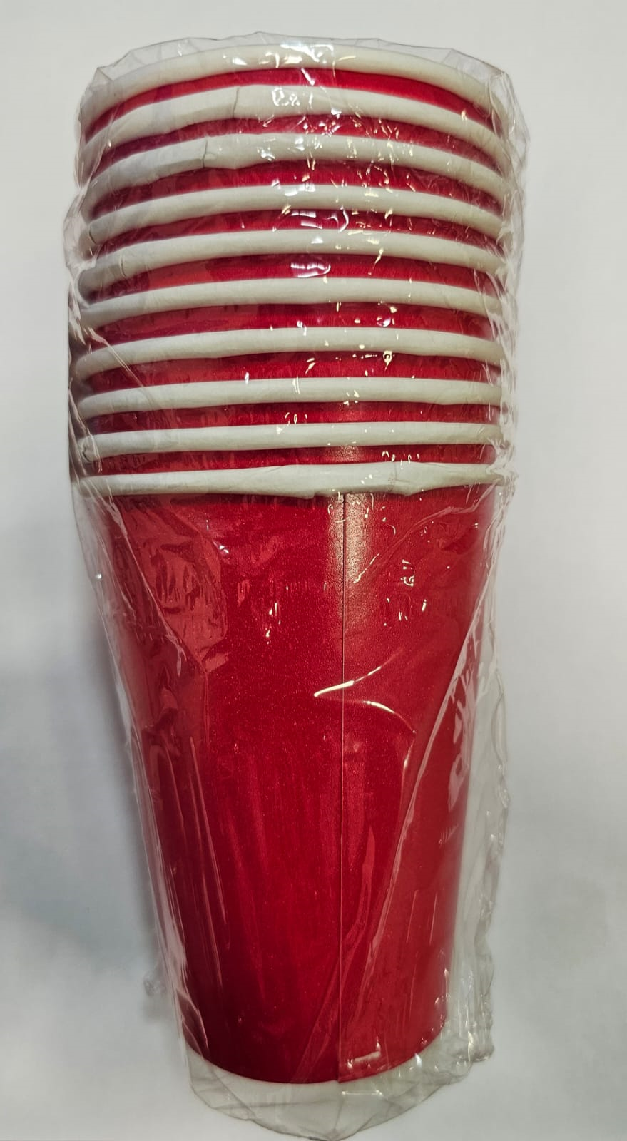 VASO 12OZ 10UN ROJO