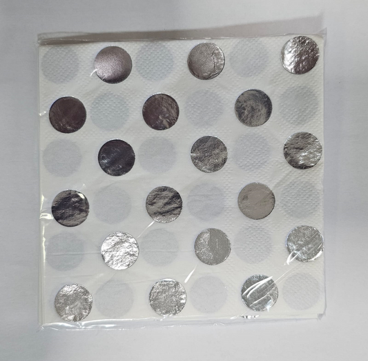 SERVILLETAS PTOS PLATA BN 16UD