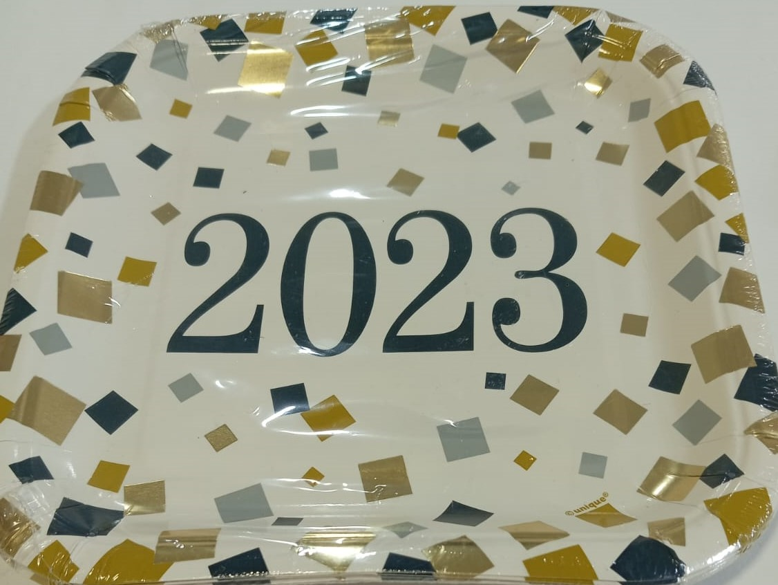 8 PLATOS CUADR 2023 METALIZ 7P