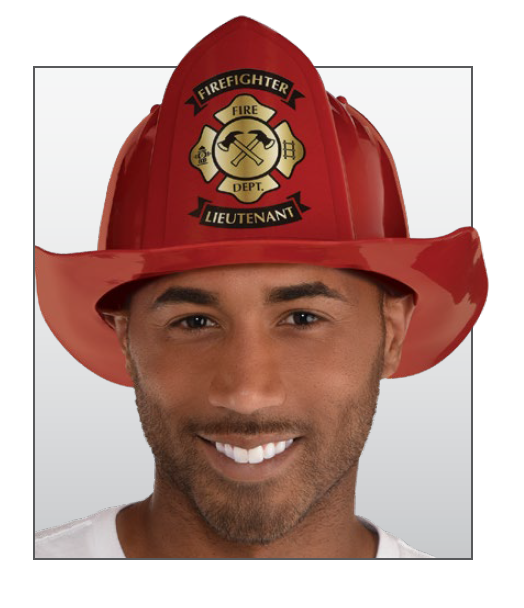 SOMBRERO BOMBERO ROJO