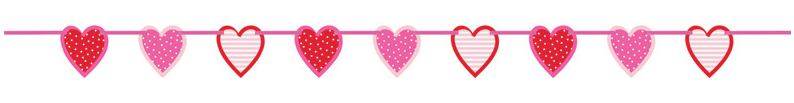 BANNER RECORTE CORAZONES 6PIES