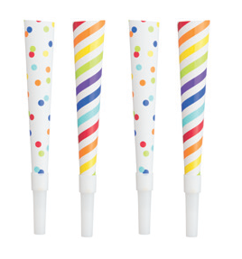 CORNETAS PAPEL 6 UDS