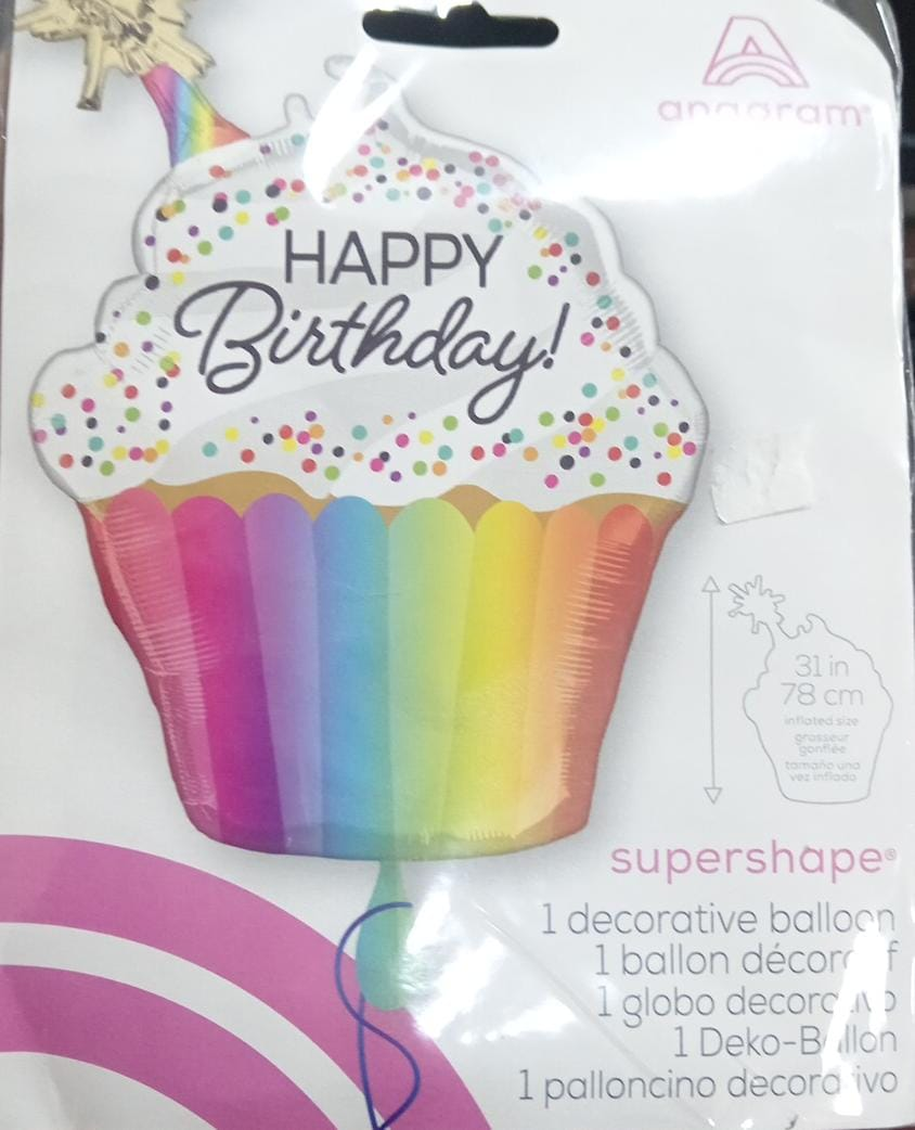 GLOBOS SUPER SHAPE HBD SPRINKL