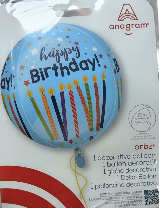 GLOBO ORBZ HAPPY BIRTHDAY