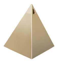 PESA PIRAMIDE DORADA METALICA