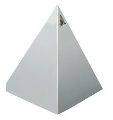 PESA PIRAMIDE PLATEADA METALIC