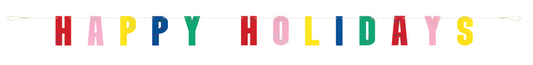 LETRERO HAPPY HOLIDAYS 8PIES