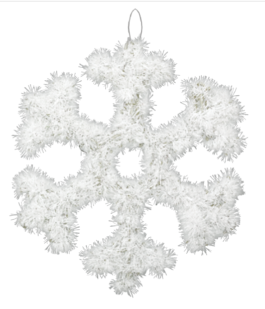 DECO COPO NIEVE TINSEL 12 PG