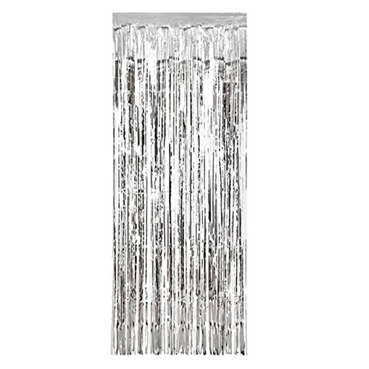 CORTINA DECO PLATEADA ECO