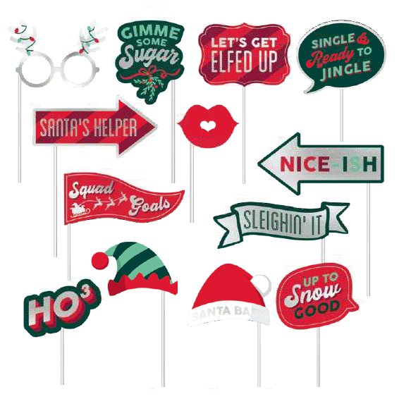 PHOTO PROPS HO HO HO NAV 13PZS