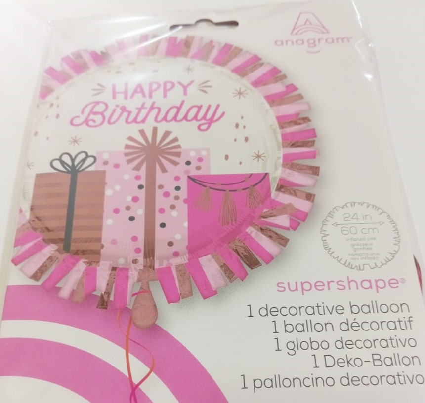 GLOBO SUPERSHAPE HAPPY BIRTHDA