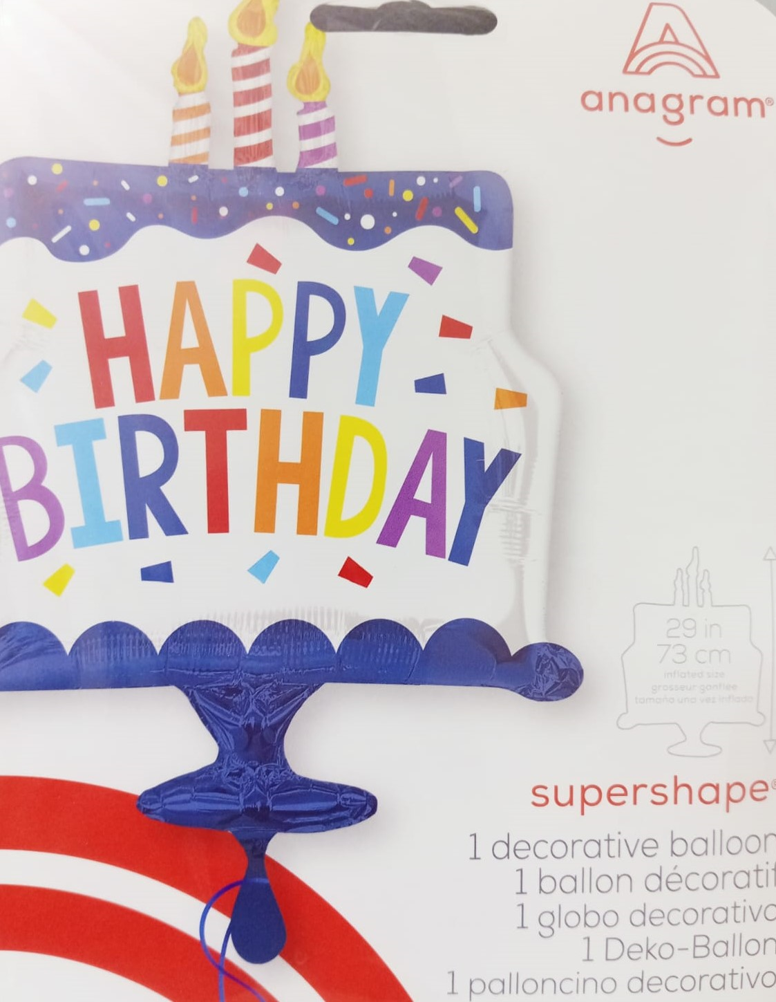 GLOBO SUPERSHAPE HAPPY BIRTHDA