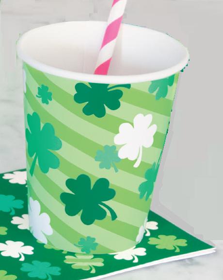 VASOS ST PATRICK DAY 9 OZ 8UDS