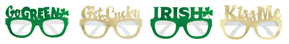 GAFAS ST PATRICK TREBOL 4UDS
