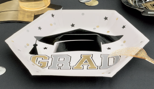 PLATO HEXAGONO 9PG GRAD 8UDS