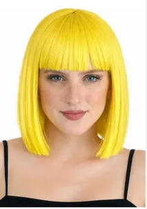 PELUCA CORTA RUBIA-AMARILLA
