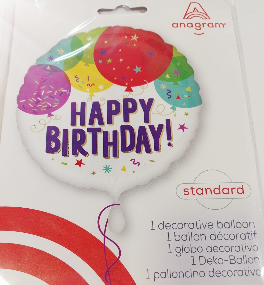 GLOBO MET18PG HPBDAY