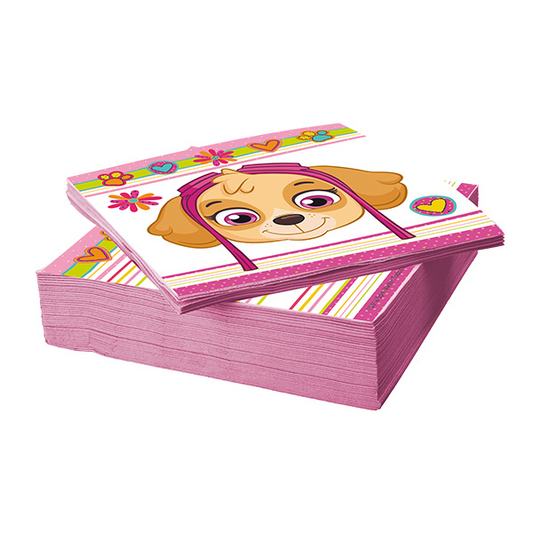 SERVILLETAS PINK PAW PATROL