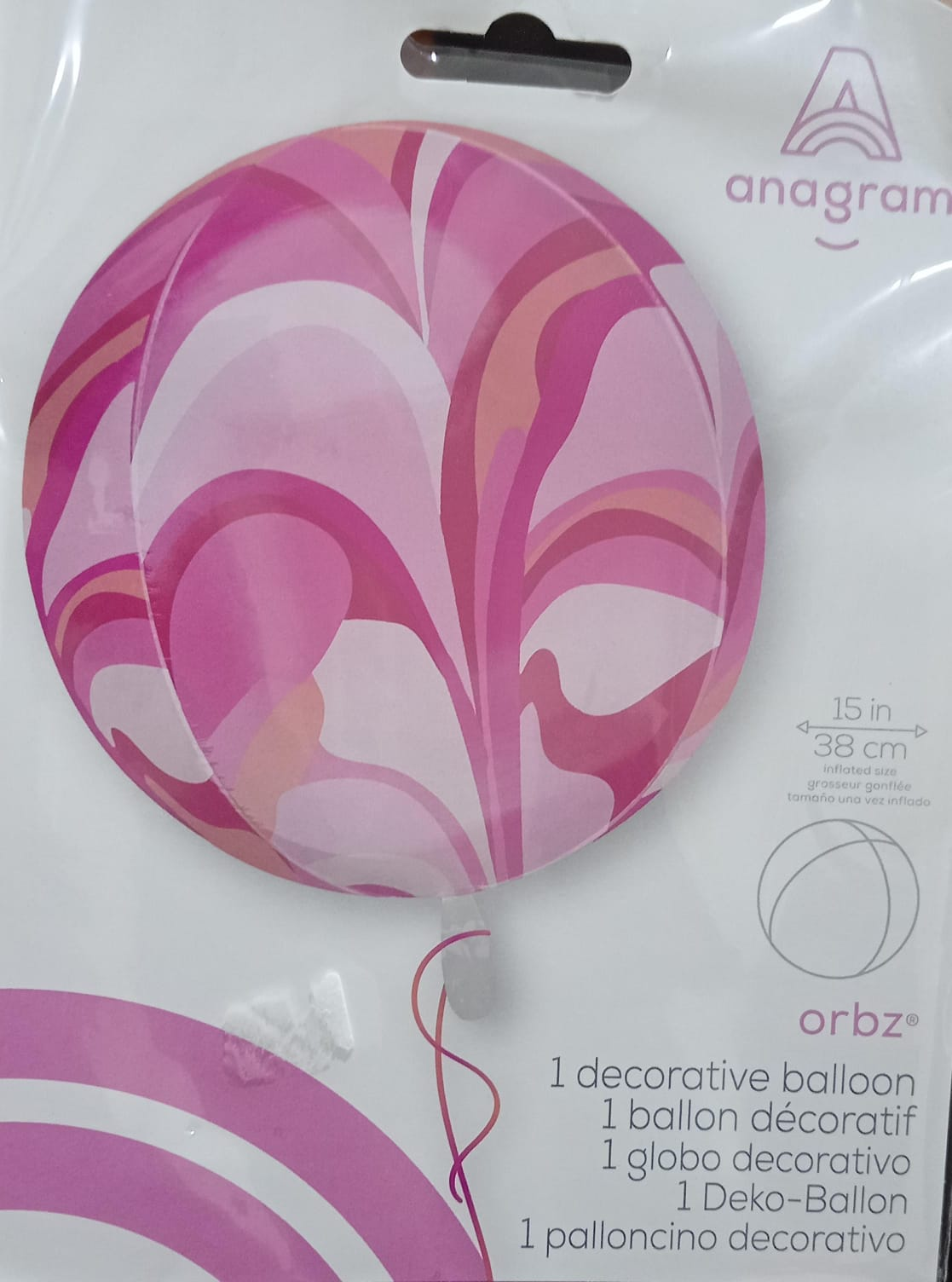 GLOBO ORBZ PINK MACRO MARBLE