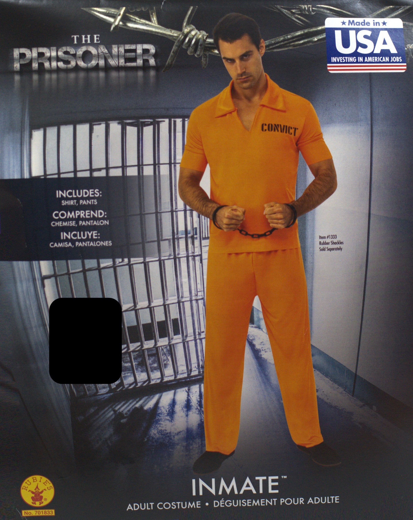 DISFRAZ PRESO NARANJA ADULTO S