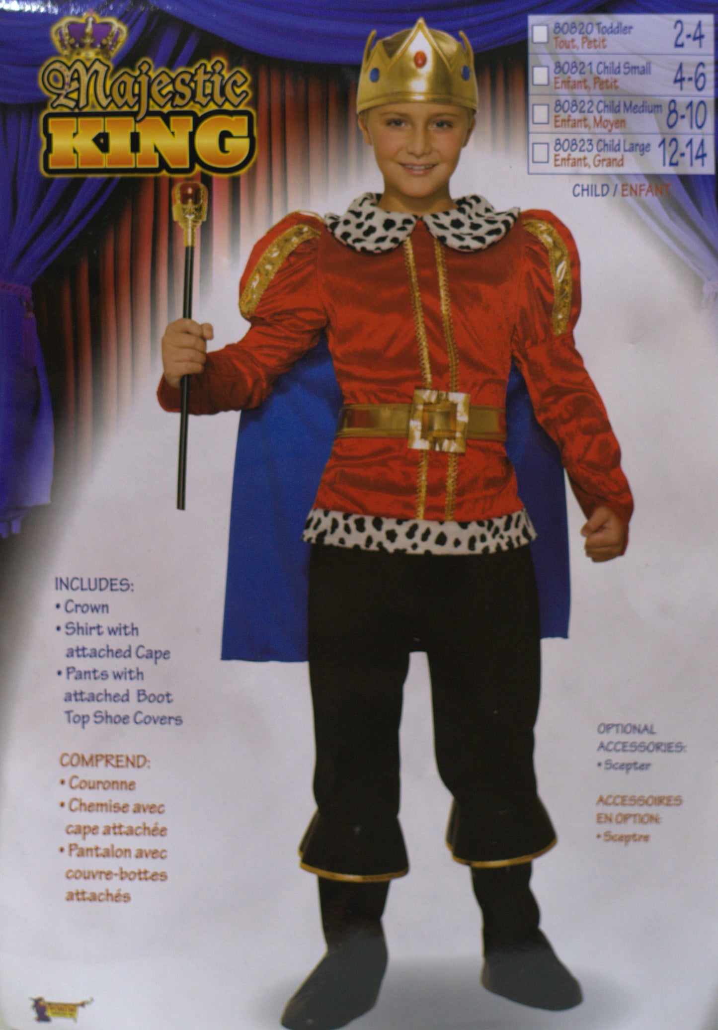 DISFRAZ REY MAJESTIC INF LARGE