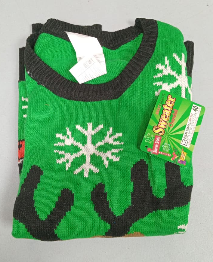 SWEATER NAVIDAD RENO VERDE