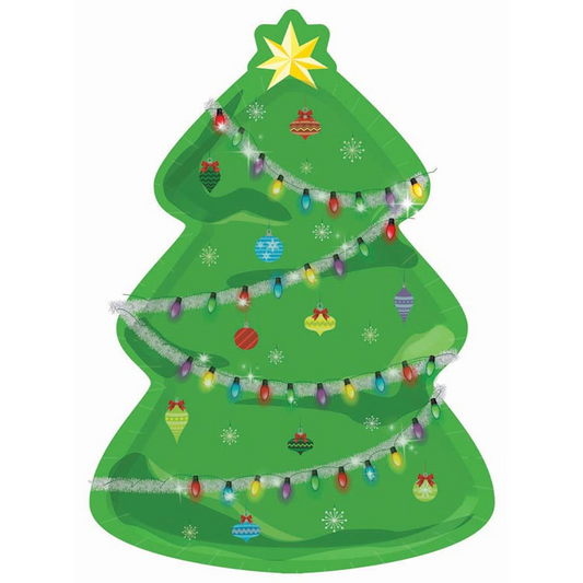 PLATO SERVIR ARBOL NAVIDAD