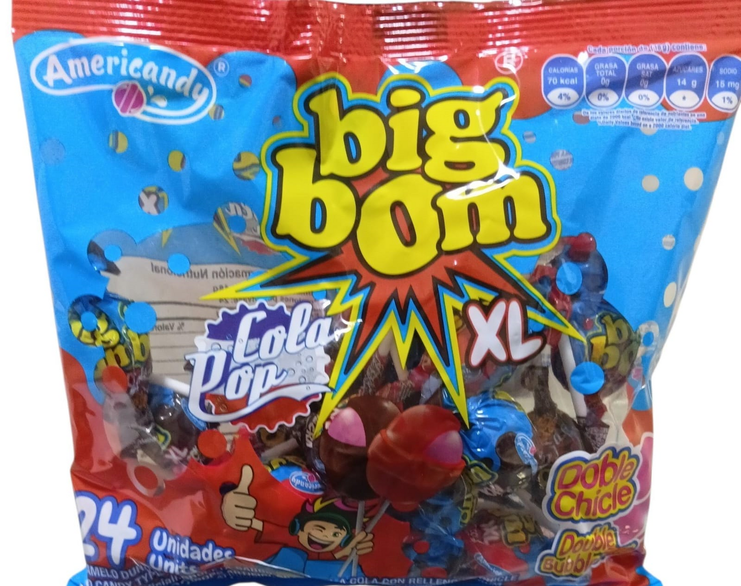 BIG BOM XL COLAPOP 24UDS 18GR