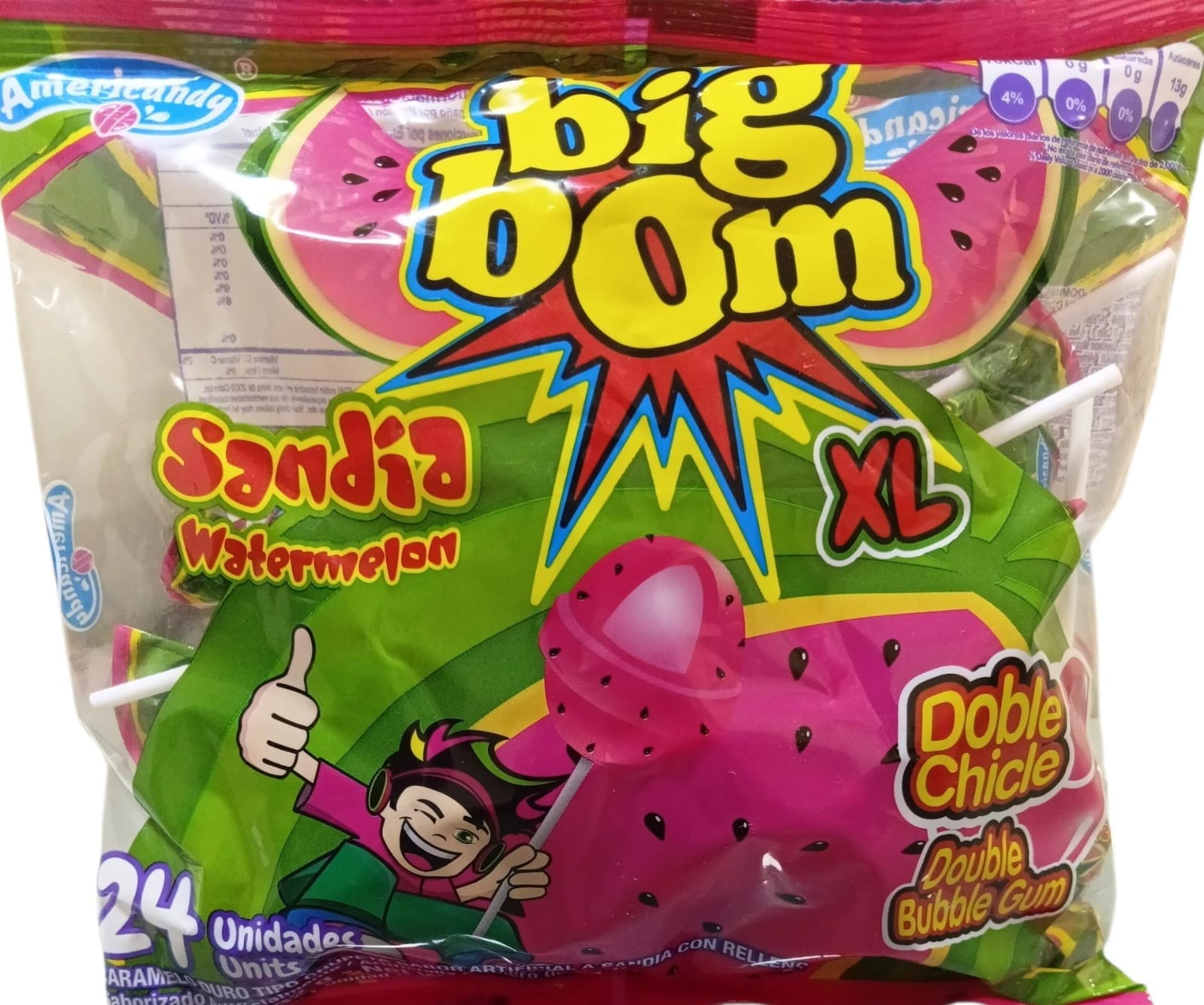 BIG BOM XL SANDIA 24UDS 18GR