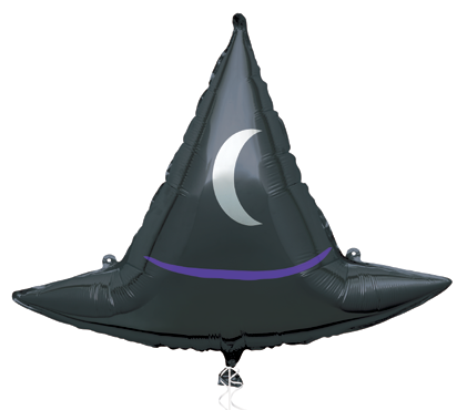 GLOBO SOMBRERO BRUJA GTE 25PG