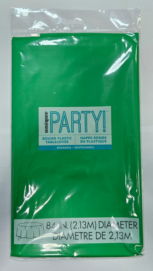 MANTEL PLAST REDONDO VERDE
