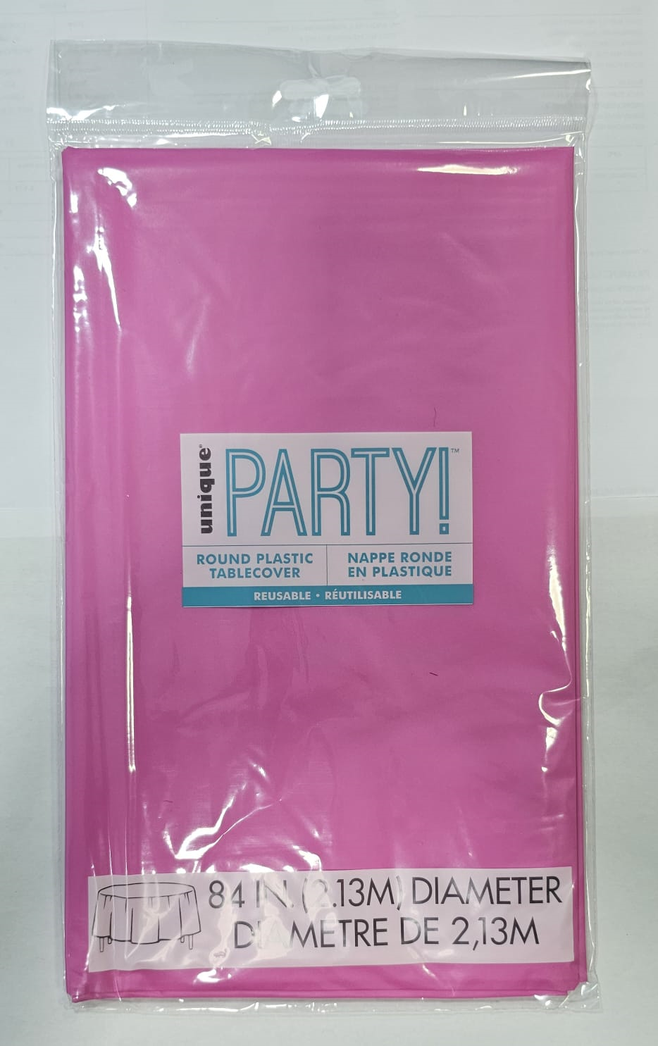 MANTEL PLAST REDONDO FUCSIA
