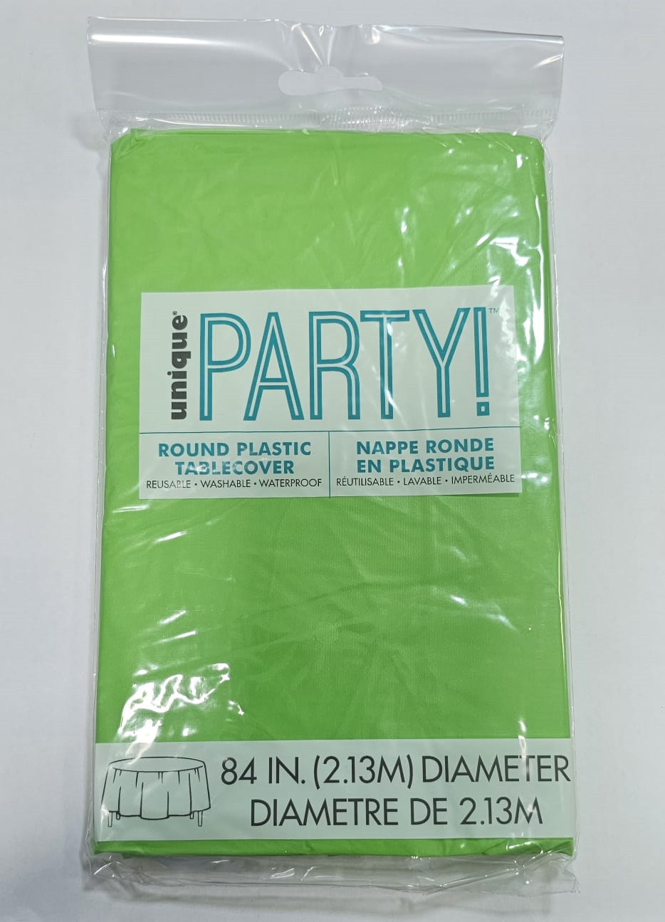 MANTEL PLAST REDONDO VERDE LIM