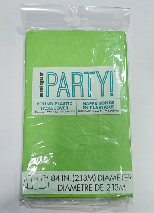 MANTEL PLAST REDONDO VERDE LIM