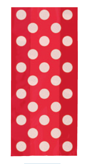 BOLSAS DULCES TOPOS ROJOS 20UD