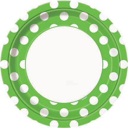 PLATO PAPEL 9 PULG 8U TOPOS VE