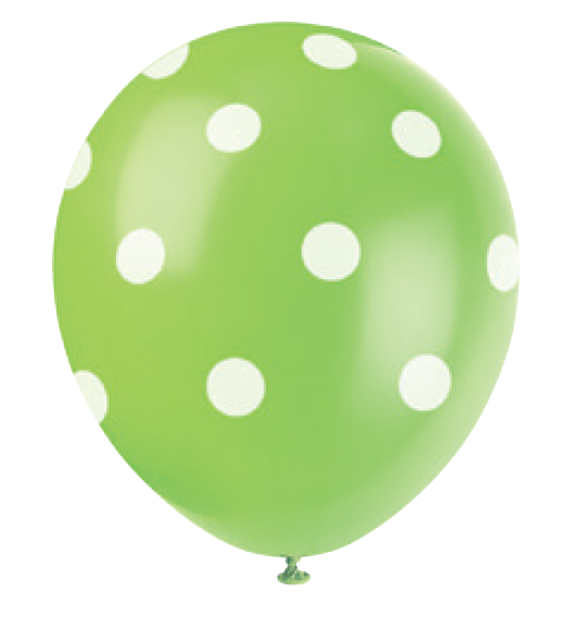 GLOBOS TOPOS KIWI 12 P 6UDS