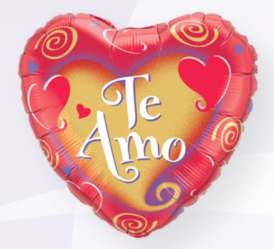 QUALATEX GLOBO 18PG HRT TE AMO