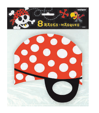 MASCARA PIRATA 8 UDS