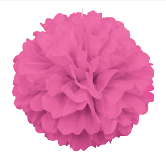 DECORACION FLUFFY 16 PG ROSA