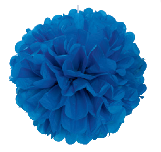 DECORACION FLUFFY 16 PG AZUL