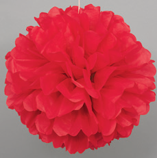 DECORACION FLUFFY 16 PG ROJO