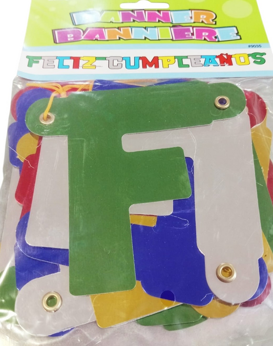 LETRERO FELIZ CUMPLEAÑOS