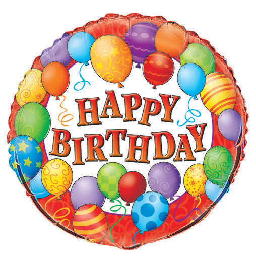 GLOBO METALICO 18PG  BIRTHDAY