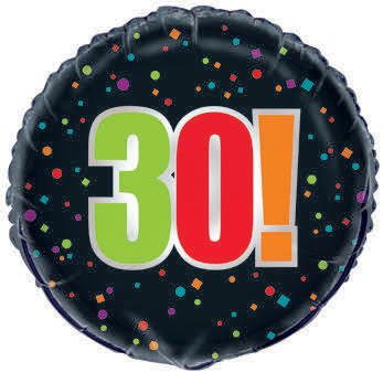 GLOBO METALICO 18PG CUMPLE 30