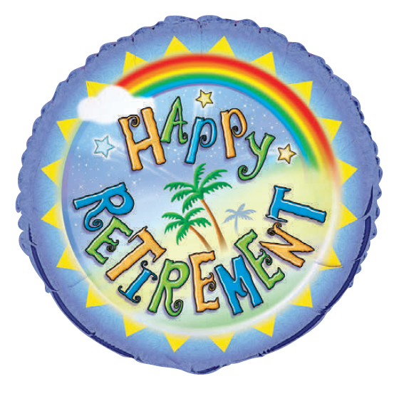 GLOBO MYLAR HAPPY RETIREMENT
