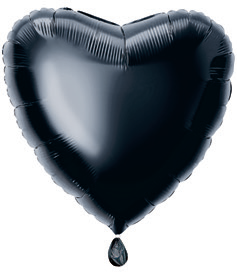 GLOBO MYLAR CORAZON NEGRO