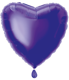 GLOBO MYLAR CORAZON PURPURA